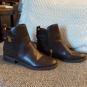 Brown Tommy Hilfiger Booties